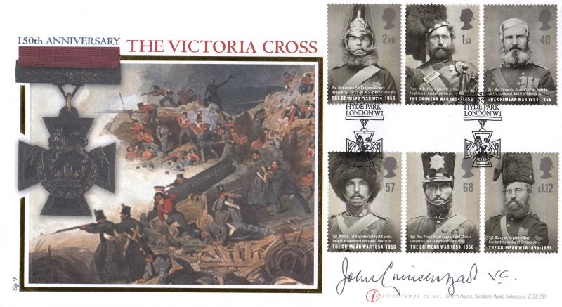2004 (10) Crimean War - Internet 'Victoria Cross, Hyde Park' Official - Signed by John Cruickshank VC
