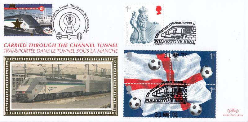 2002 (05) World Cup M/S - Benham 'Through The Channel Tunnel' Official