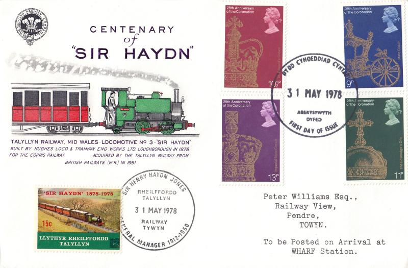 1978 (05) Coronation - Talyllyn Railway Sir Haydn Centenary 'Special' - Aberystwyth FDI