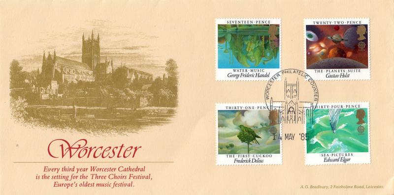 1985 (05) Composers - Bradbury 'Worcester Cathedral' Cover - Worcester Counter H/S