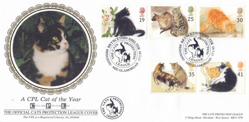 1995 (01) Cats - Benham 'Cats Protection League (Bridgend) Official
