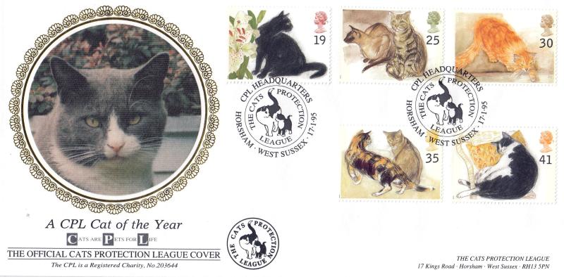 1995 (01) Cats - Benham 'Cats Protection League (Horsham) Official