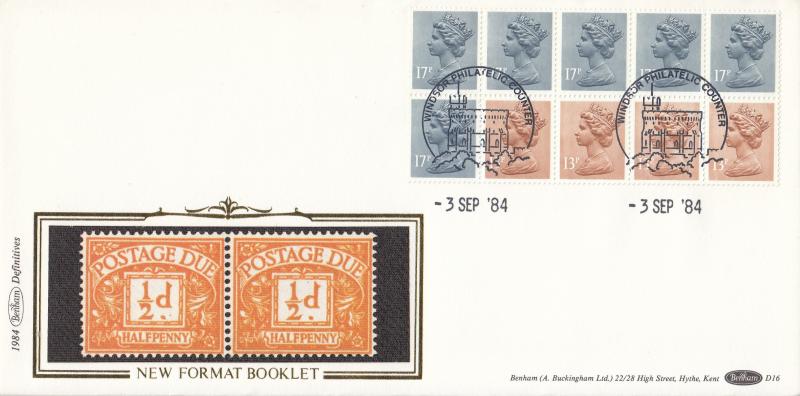 1984 (09) £1.54 Postal History Booklet - Benham D16 - 13p on Right - National Postal Museum H/S