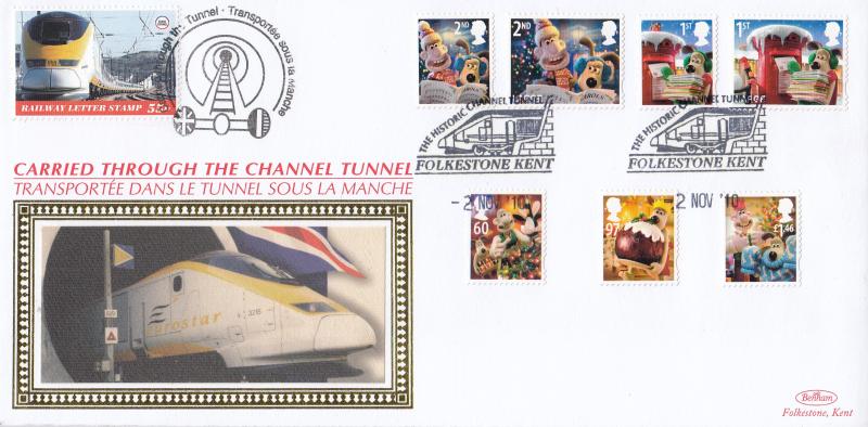 2010 (11) Christmas (Stamps) - Benham 'Through The Channel Tunnel' Official