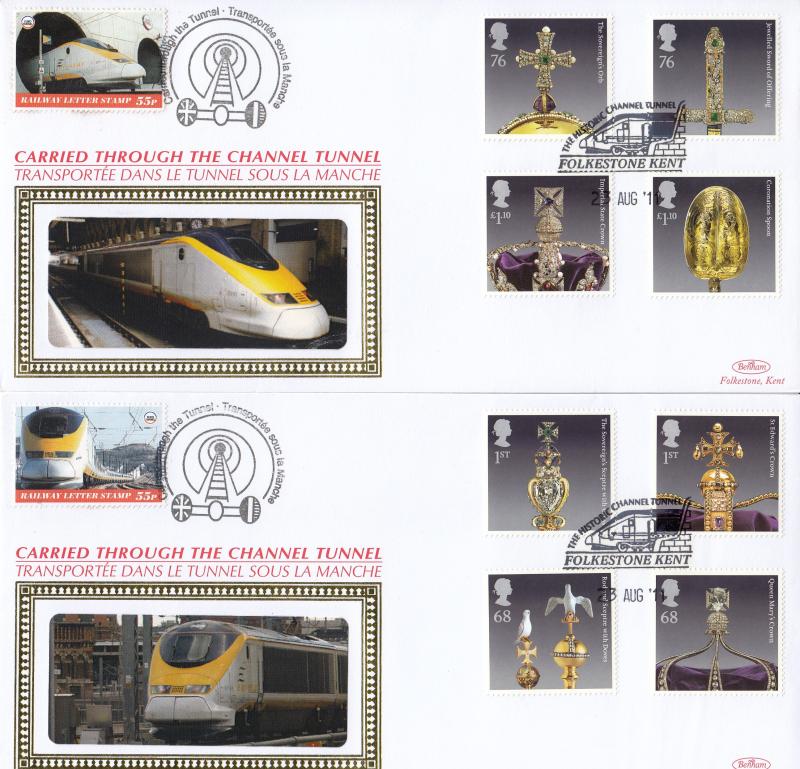 2011 (08) Crown Jewels - Benham 'Through The Channel Tunnel' Official's (Pair)