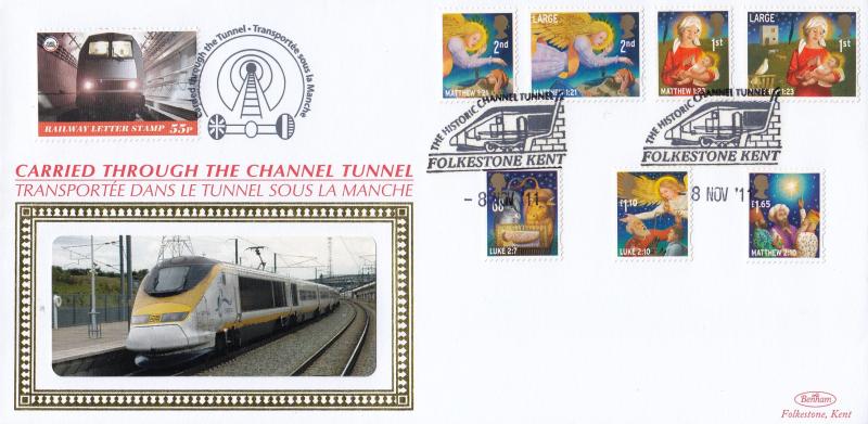 2011 (11) Christmas (Stamps) - Benham 'Through The Channel Tunnel' Official
