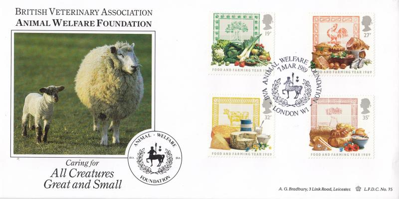 1989 (03) Food & Farming - Bradbury LFDC 75 BVA Animal Welfare Association Official