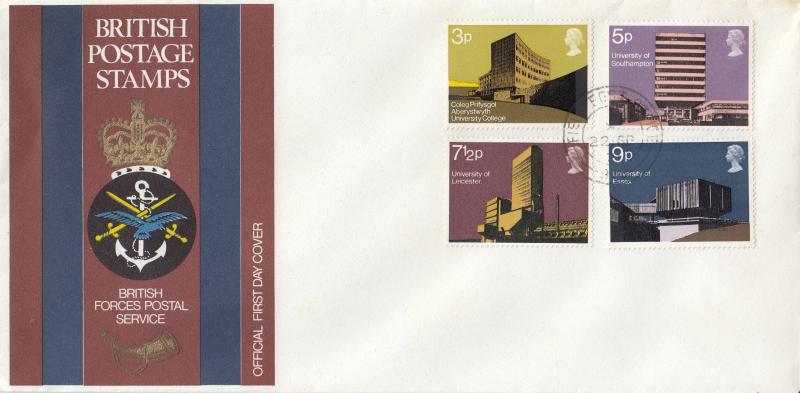 1971 (09) Universities - British Forces Postal Service Cover - Field Post Office 551 CDS