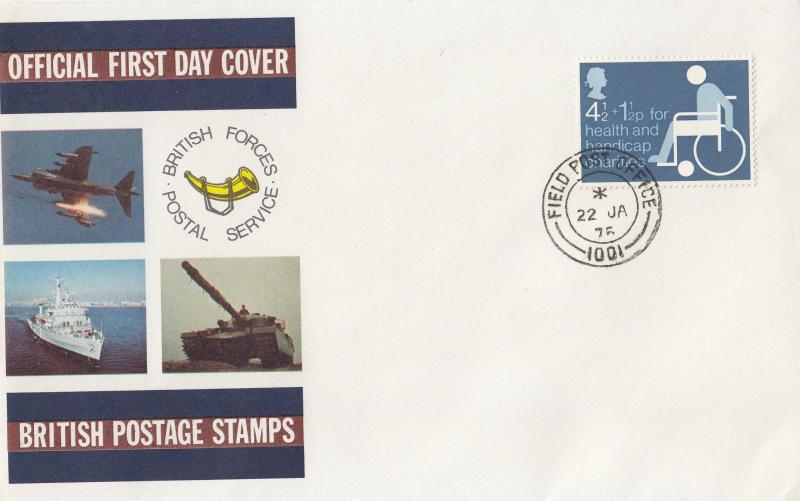 1975 (01) Charity - BFPS Cover - Field Post Office 1001 CDS