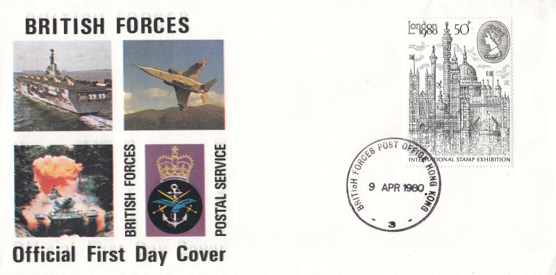 1980 (04) London 50p - BFPS - BFPO Hong Kong 3 CDS
