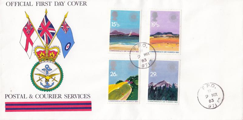 1983 (03) Commonwealth - Postal & Courier Services Cover - FPO 971 CDS