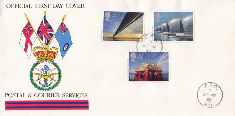 1983 (05) Engineering - Postal & Courier Services Cover - FPO 971 CDS