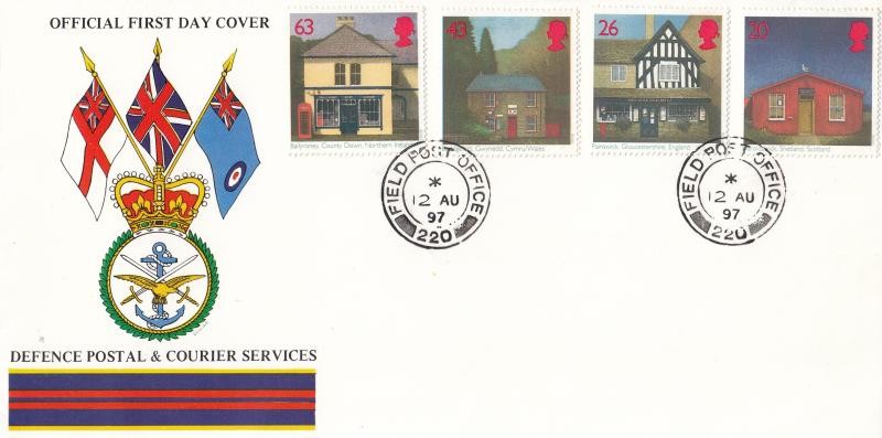 1997 (08) Sub Post Offices - Defence Postal & Courier Services Cover - Field Post Office 220 CDS