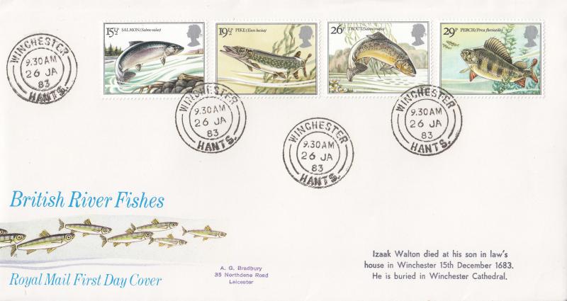 1983 (01) British River Fishes - RM - Winchester CDS