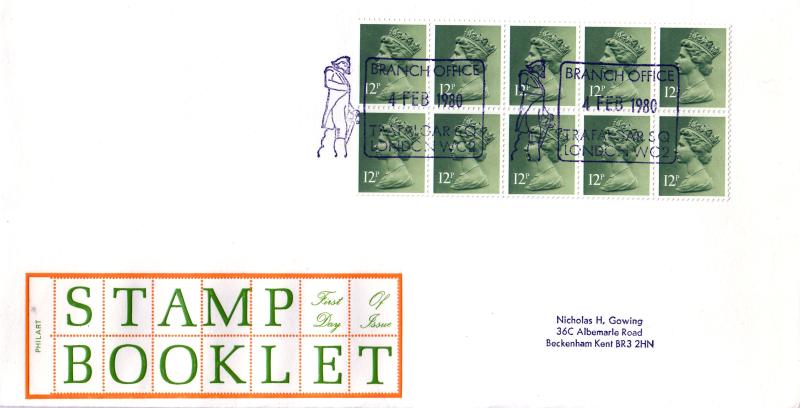 1980 (02) £1.20 Booklet - Philart - Branch Office, Trafalgar Square H/S