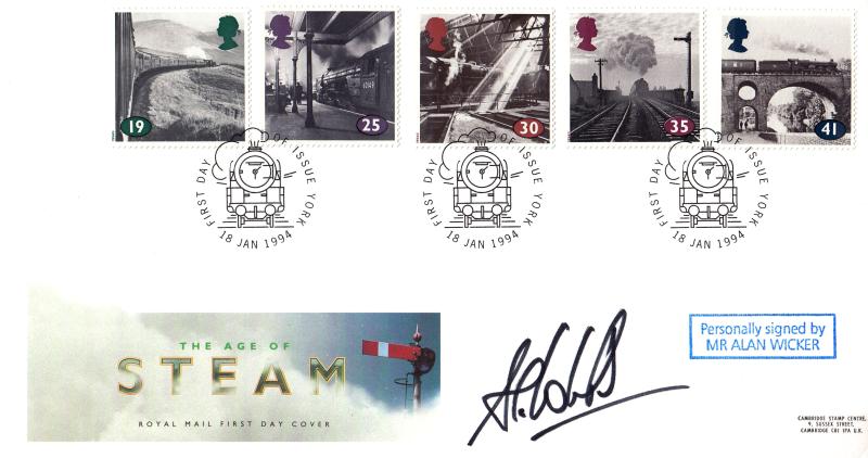 1994 (01) The Age of Steam - RM - York H/S - Signed by Alan Wicker