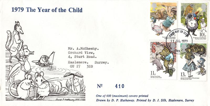 1979 (07) Year Of The Child - D P Hathaway Cover - Guildford FDI