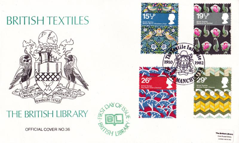 1982 (07) Textiles - British Library 36 - The Textile Institute, Manchester H/S