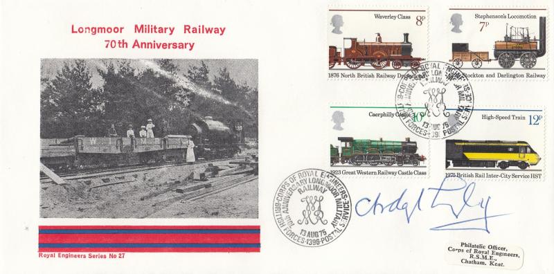 1975 (08) Railways - Royal Engineers Longmoor Military Railway Official - Signed by Brigadier C A Langley