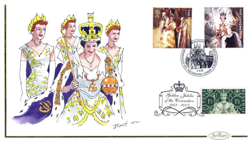 2003 (06) Coronation - Benham 'Hand Painted' Official - Westminster H/S