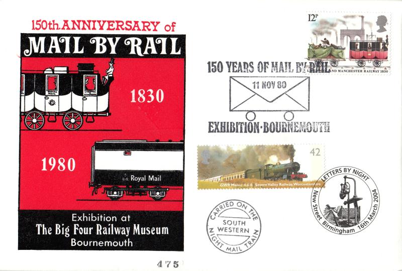 2004 (03) Letters By Night (PSB) - Big Four Railway Museum 'Exhibition' Cover - Doubled