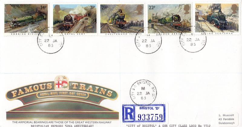 1985 (01) Famous Trains - RM - City of Bristol CDS