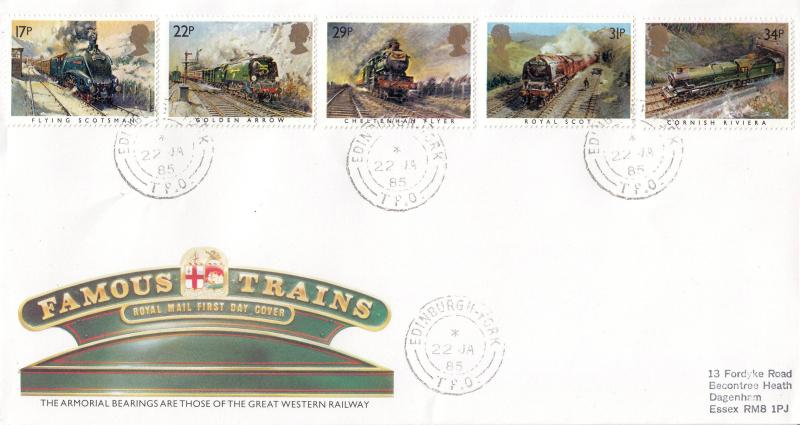 1985 (01) Famous Trains - RM - Edinburgh-York TPO CDS