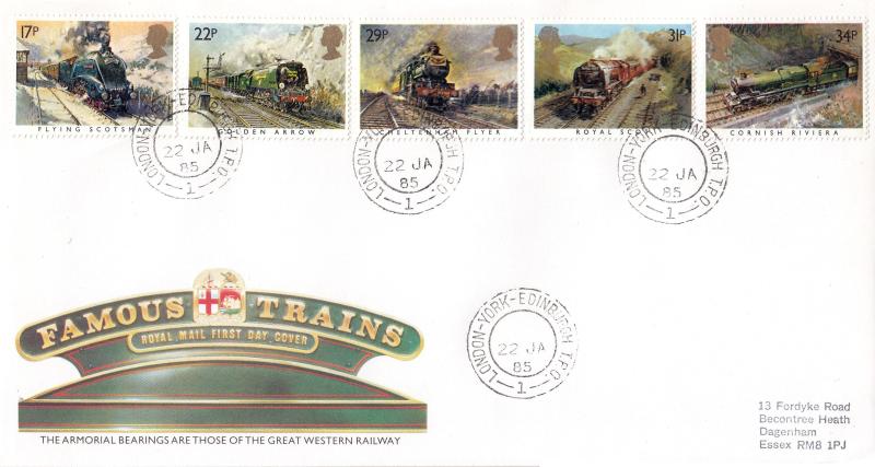 1985 (01) Famous Trains - RM - London-York-Edinburgh TPO CDS