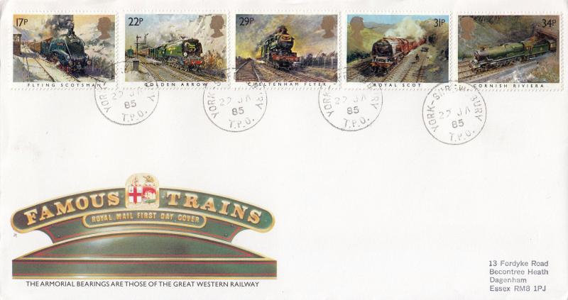 1985 (01) Famous Trains - RM - York-Shrewsbury TPO CDS