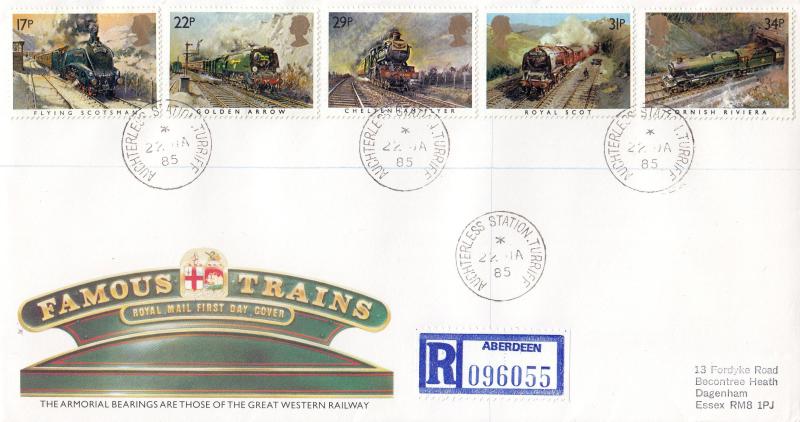 1985 (01) Famous Trains - RM - Auchterless Station CDS