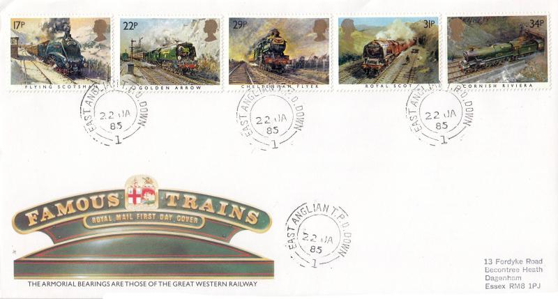 1985 (01) Famous Trains - RM - East Anglian TPO Down 1 CDS