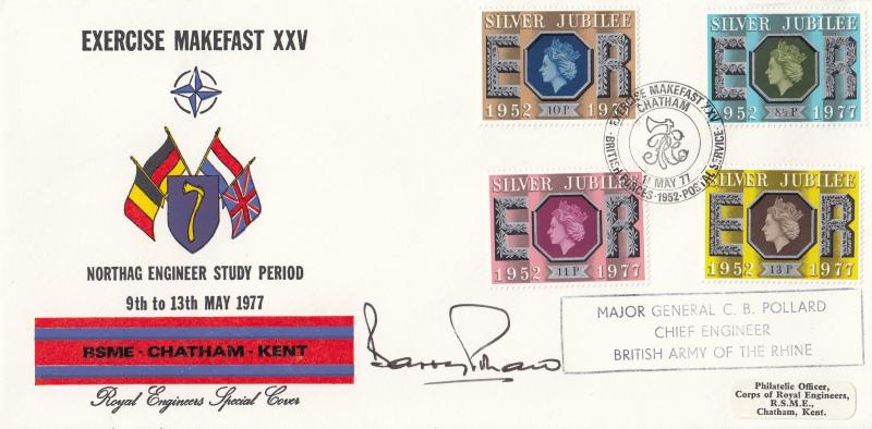 1977 (05) Jubilee - Royal Engineers Exercise Makefast Official - Signed Major General Pollard
