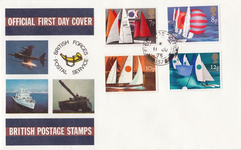 1975 (06) Sailing - Forces BFPS cover - Field PO 137 CDS