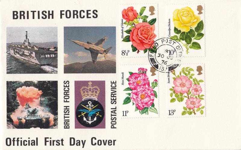 1976 (06) Roses - Forces BFPS cover - Field PO 137 CDS