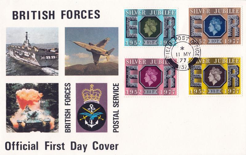 1977 (05) Jubilee - Forces BFPS cover - Field PO 137 CDS