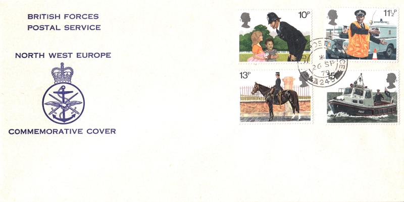 1979 (09) Police - British Forces North West Europe cover - Field PO 245 CDS