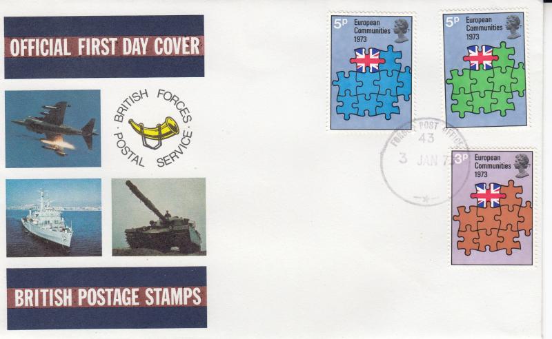 1973 (01) EEC - Forces BFPS Cover - Forces PO 43 CDS