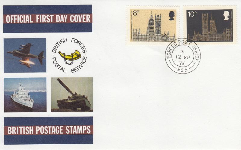 1973 (09) Parliament - Forces BFPS Cover - Forces PO 965 CDS
