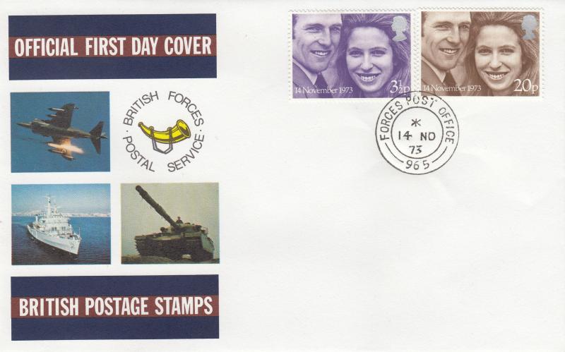 1973 (11) Wedding - Forces BFPS Cover - Forces PO 965 CDS