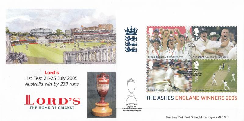 2005 (10) Ashes Winners M/S - Bletchley Park Official - Lord's Version