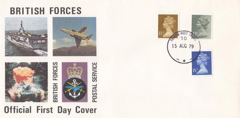 1979 (08) New Definitives - BFPS - Forces PO 10 CDS