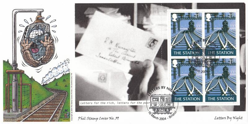 2004 (03) Letters By Night (PSB) - 'The Station' Pane - Phil Stamp Official (Colour Version)