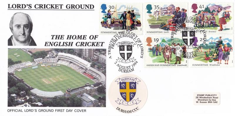 1994 (08) Summertime - SP (Stamp Publicity) Tribute to Lords Official (Durham)