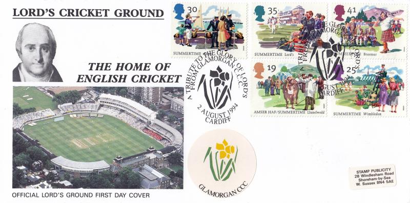 1994 (08) Summertime - SP (Stamp Publicity) Tribute to Lords Official (Glamorgan)