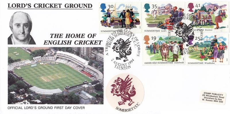 1994 (08) Summertime - SP (Stamp Publicity) Tribute to Lords Official (Somerset)