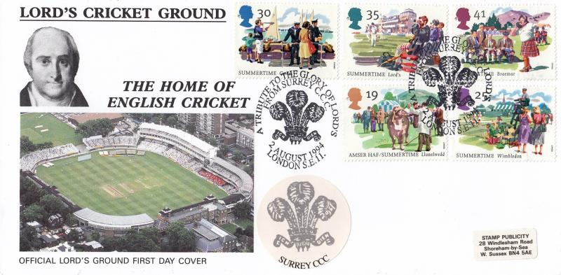 1994 (08) Summertime - SP (Stamp Publicity) Tribute to Lords Official (Surrey)