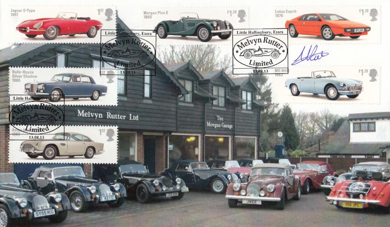 2013 (08) British Auto Legends (Stamps) - Porter 'Melvyn Rutter' Official - Signed by Melvyn Rutter