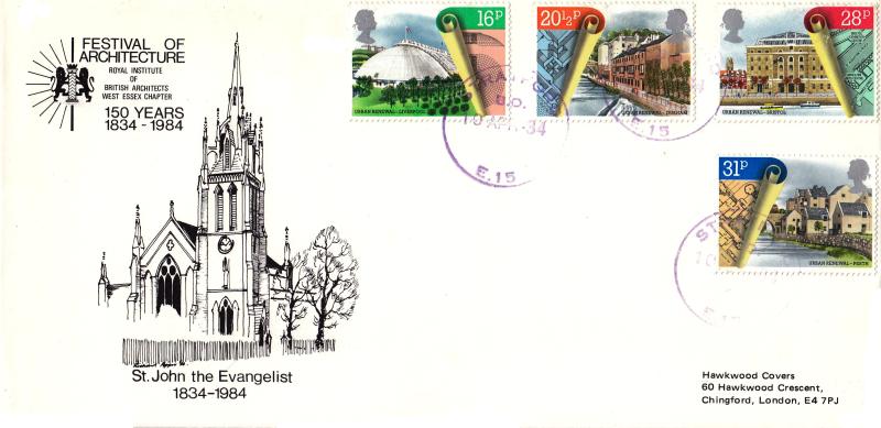1984 (04) Urban Renewal - Hawkwood 'St John The Evangelist, Stratford' Official - Stratford, E15 CDS