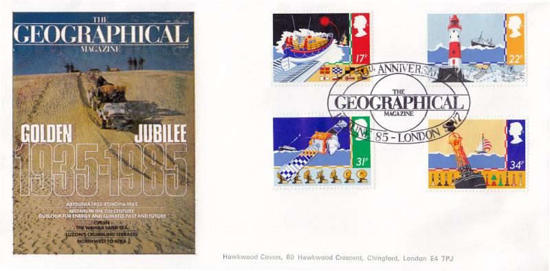 1985 (06) Safety At Sea - Hawkwood 'Geographical Magazine' Official