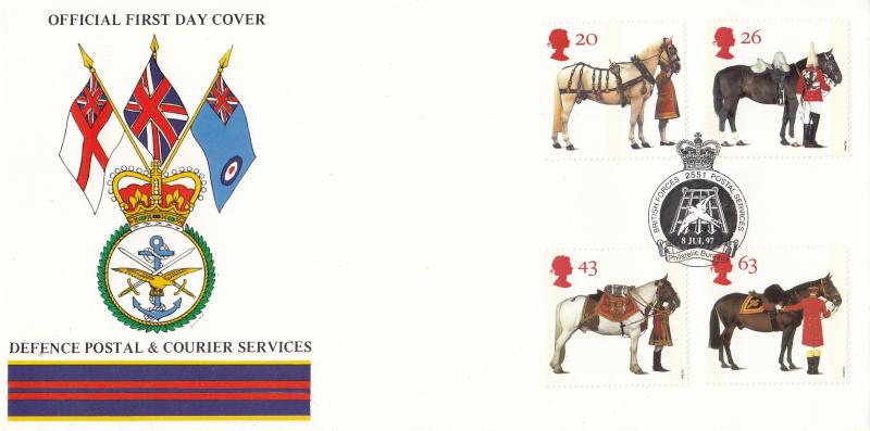 1997 (07) Queen's Horses - Defence Postal & Courier Services BFPS Official